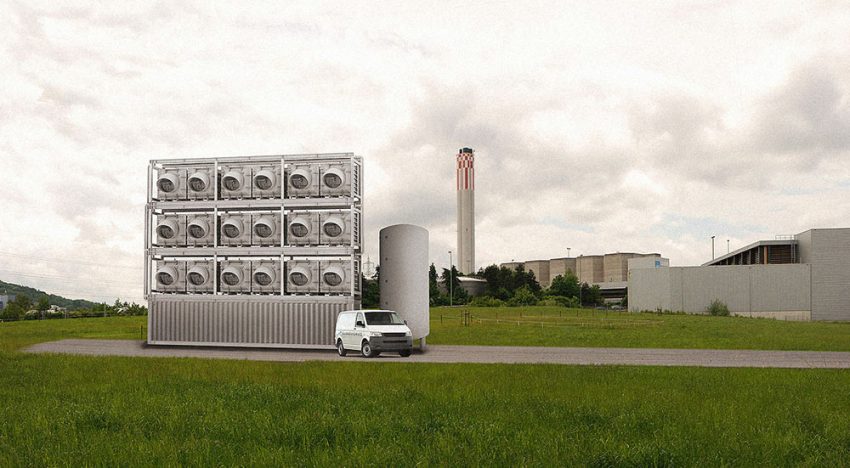 Inventive system extracts CO2 out of the air for greenhouse horticulture