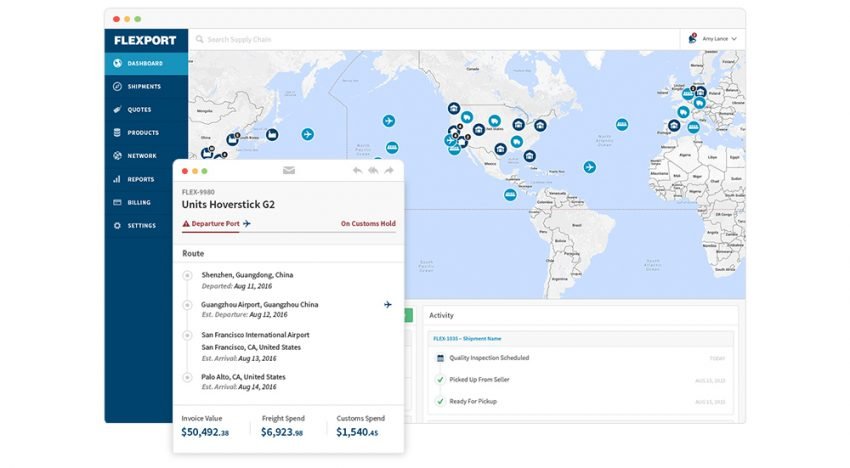 Start-up Flexport creates disruption in freight forwarding